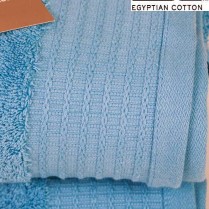 Pack of 2 Sky Blue Egyptian Cotton 650gsm Towel Large Bath Sheet