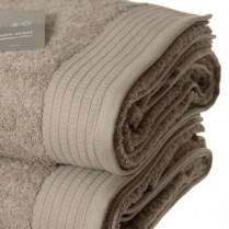 Pack of 2 Beige Egyptian Cotton 650gsm Towel Large Bath Sheet