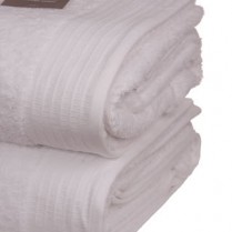 Pack of 2 White Egyptian Cotton 650gsm Towel Large Bath Sheet