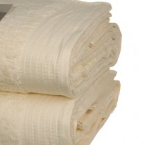 Pack of 2 Cream Egyptian Cotton 650gsm Towel Large Bath Sheet