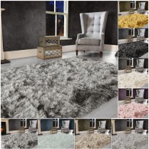 Modern Large SHAGGY Floor RUG Soft SPARKLE Shimmer Extra Thick 9cm Pile