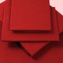 Percale Flat Sheets in BERRY/ BURGUNDY