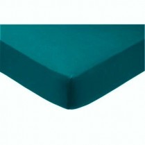 Percale Box Pleated Fitted Valance Sheets in TEAL