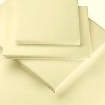 Percale Box Pleated Base Platform Valance Sheets in IVORY/ CREAM