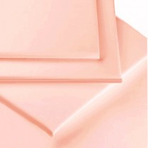 Percale Box Pleated Base Platform Valance Sheets in PINK