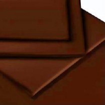 Percale Box Pleated Base Platform Valance Sheets in CHOCOLATE BROWN